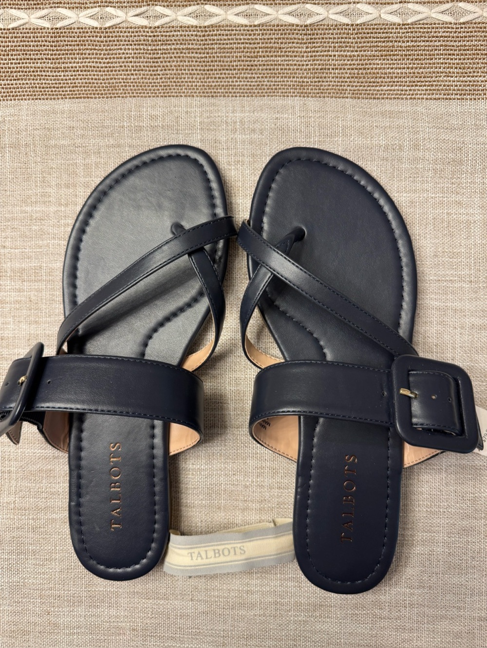 Talbots Camy Buckle Slides 8 M